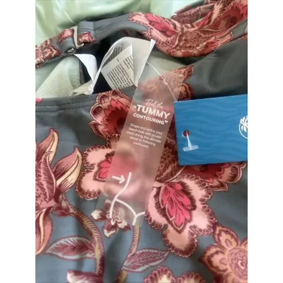 Cupshe Women's One Piece Swimsuit Tummy Control V Neck Bathing Suit Size Medium - Picture 11 of 16